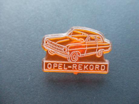 Opel record oldtimer oranje